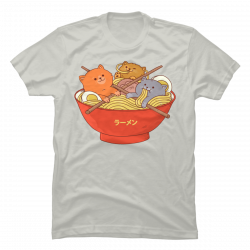 ramen cat shirt